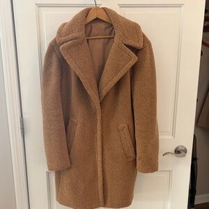 Nine West Camel Teddy Coat